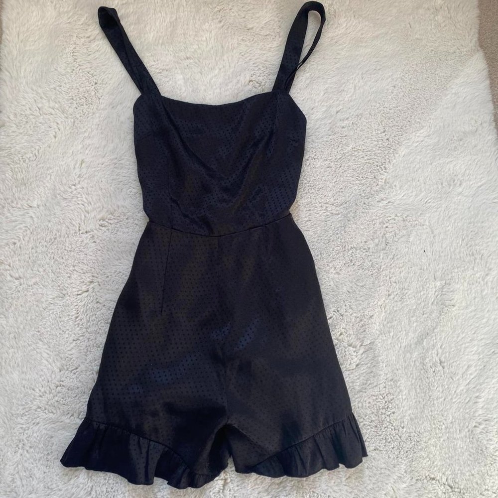 Reiss Womens Black Playsuit-romper